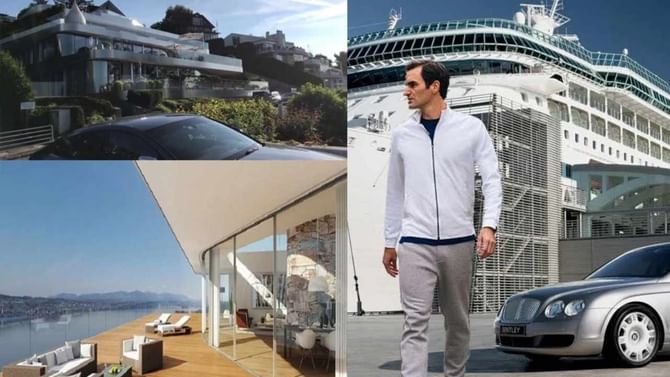 Roger Federer: ಐಷರಾಮಿ ಬಂಗಲೆ, ದುಬಾರಿ ಕಾರು.. 4372 ಕೋಟಿ ಒಡೆಯ ಫೆಡರರ್ ವೈಭವದ ಜೀವನ ಹೇಗಿದೆ ಗೊತ್ತಾ? Roger Federer: ಐಷರಾಮಿ ಬಂಗಲೆ, ದುಬಾರಿ ಕಾರು.. 4372 ಕೋಟಿ ಒಡೆಯ ಫೆಡರರ್ ವೈಭವದ ಜೀವನ ಹೇಗಿದೆ ಗೊತ್ತಾ?