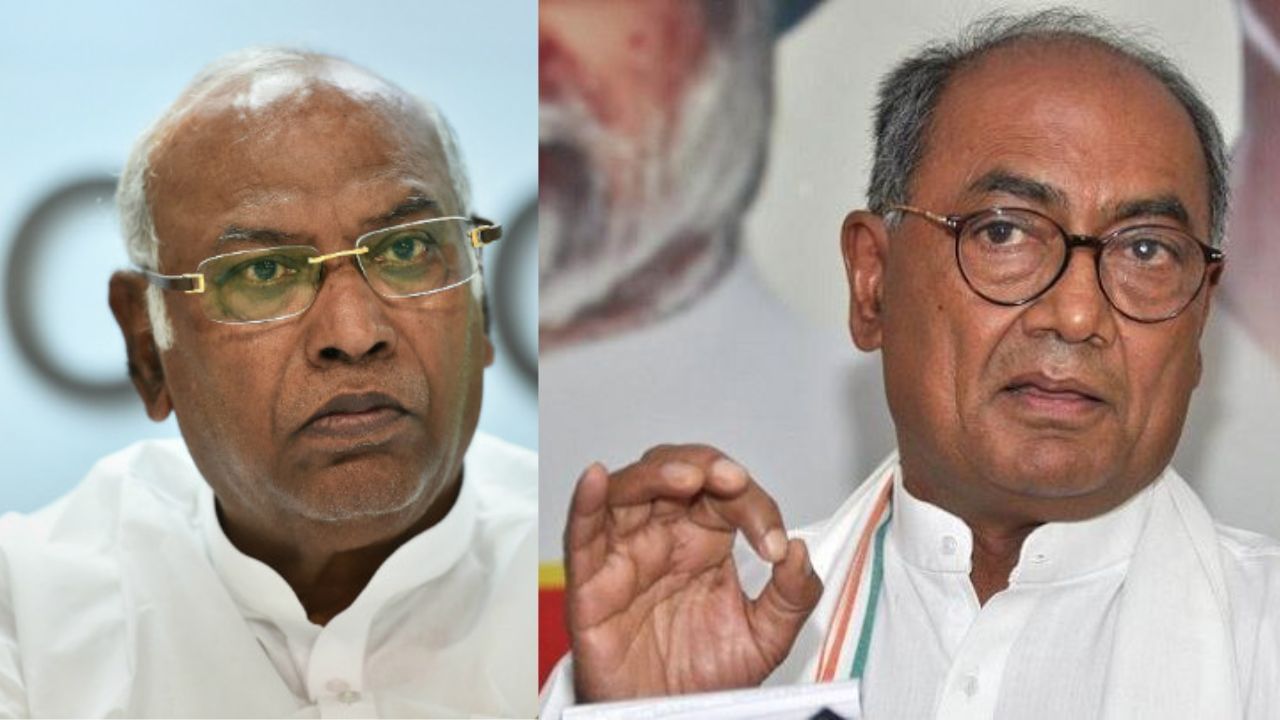 AICC President Poll: ಕಾಂಗ್ರೆಸ್ ಅಧ್ಯಕ್ಷ ಸ್ಥಾನಕ್ಕೆ ಖರ್ಗೆ ಸ್ಪರ್ಧೆ, ಸ್ಪರ್ಧೆಯಿಂದ ಹೊರಗುಳಿದ ದಿಗ್ವಿಜಯ ಸಿಂಗ್