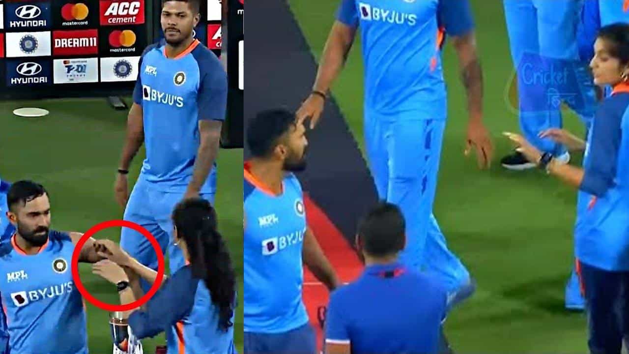 VIDEO: ದಿನೇಶ್ ಕಾರ್ತಿಕ್ ಮೈಗೆ ಕೈಹಾಕಿದ ಯುವತಿ: ಕೋಪಗೊಂಡ ಡಿಕೆ ಮಾಡಿದ್ದೇನು ನೋಡಿ VIDEO: ದಿನೇಶ್ ಕಾರ್ತಿಕ್ ಮೈಗೆ ಕೈಹಾಕಿದ ಯುವತಿ: ಕೋಪಗೊಂಡ ಡಿಕೆ ಮಾಡಿದ್ದೇನು ನೋಡಿ
