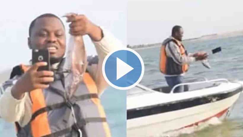 Viral Video : ಸೆಲ್ಫೀ ನಂತರ ಮೀನಿನ ಬದಲಿಗೆ ಮೊಬೈಲನ್ನೇ ನದಿಗೆಸೆದ ಈ ಭೂಪ