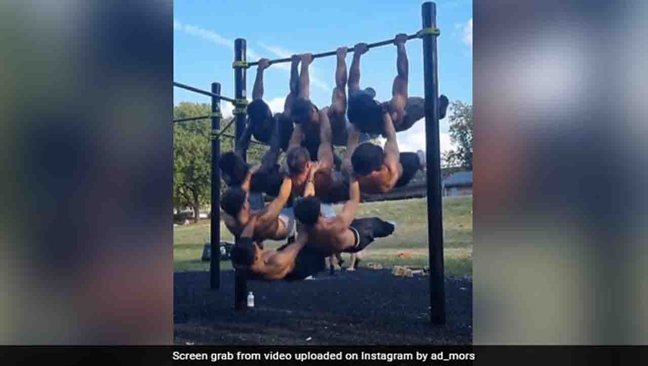 Viral Video : 9 ಜನರ ಈ ಉಲ್ಟಾ ಪಿರಮಿಡ್, 6 ಮಿಲಿಯನ್ ನೆಟ್ಟಿಗರ ಶಹಬ್ಬಾಶ್