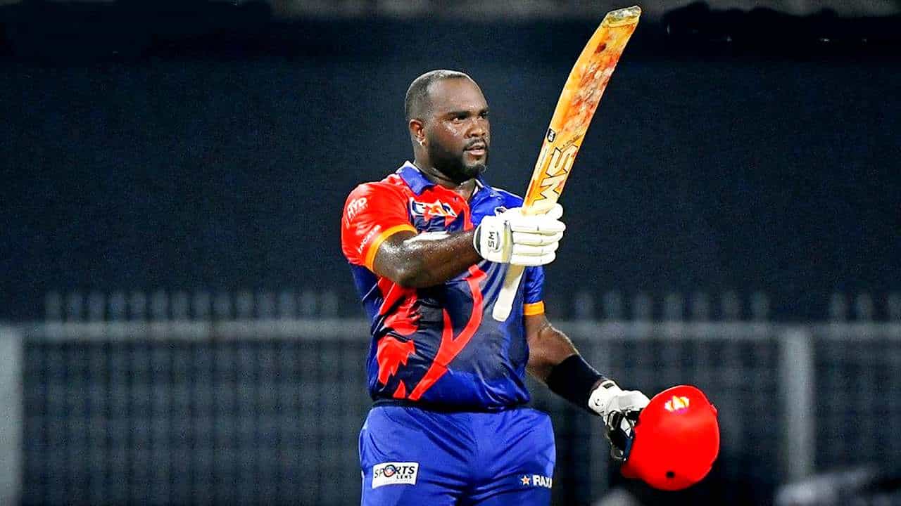 India Capitals vs Gujarat Giants: 9 ಸಿಕ್ಸ್, 8 ಫೋರ್: ಸಿಡಿಲಬ್ಬರದ ಶತಕ ಸಿಡಿಸಿದ ವಿಂಡೀಸ್ ಆಟಗಾರ India Capitals vs Gujarat Giants: 9 ಸಿಕ್ಸ್, 8 ಫೋರ್: ಸಿಡಿಲಬ್ಬರದ ಶತಕ ಸಿಡಿಸಿದ ವಿಂಡೀಸ್ ಆಟಗಾರ
