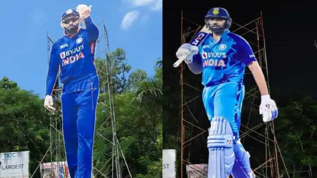 ಫ್ಯಾನ್ ಫೈಟ್: ಕೊಹ್ಲಿಯ ಬೆನ್ನಲ್ಲೇ ಹಿಟ್ಮ್ಯಾನ್ 100 ಅಡಿ ಕಟೌಟ್ ನಿಲ್ಲಿಸಿದ ಅಭಿಮಾನಿಗಳು..! ಫ್ಯಾನ್ ಫೈಟ್: ಕೊಹ್ಲಿಯ ಬೆನ್ನಲ್ಲೇ ಹಿಟ್ಮ್ಯಾನ್ 100 ಅಡಿ ಕಟೌಟ್ ನಿಲ್ಲಿಸಿದ ಅಭಿಮಾನಿಗಳು..!