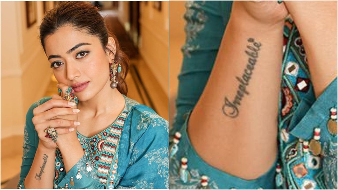 Rashmika Mandanna With Beautiful Smile  Meaningful tattoos for women  Samantha pics Most beautiful indian actress