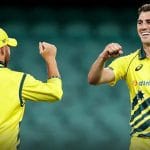 Aaron Finch and Pat Cummins