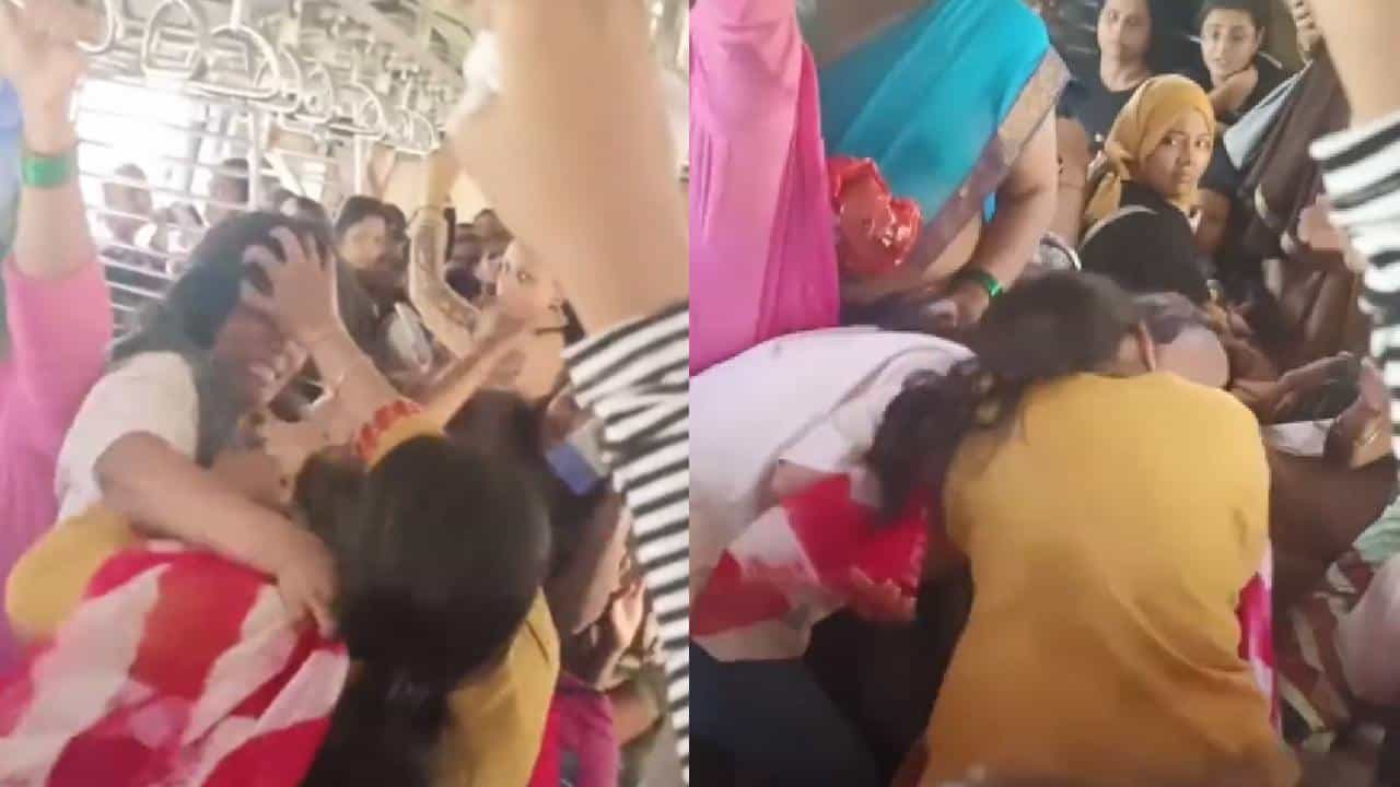 Viral video: ರೈಲಿನಲ್ಲಿ ಸೀಟಿಗಾಗಿ ಕೂದಲು ಎಳೆದಾಡಿ ಜಗಳವಾಡಿದ ಮಹಿಳೆಯರು, ಆಂಟಿ ಚೋಡ್ ದೋ ಎಂದ ಪ್ರಯಾಣಿಕರು Viral video: ರೈಲಿನಲ್ಲಿ ಸೀಟಿಗಾಗಿ ಕೂದಲು ಎಳೆದಾಡಿ ಜಗಳವಾಡಿದ ಮಹಿಳೆಯರು, ಆಂಟಿ ಚೋಡ್ ದೋ ಎಂದ ಪ್ರಯಾಣಿಕರು