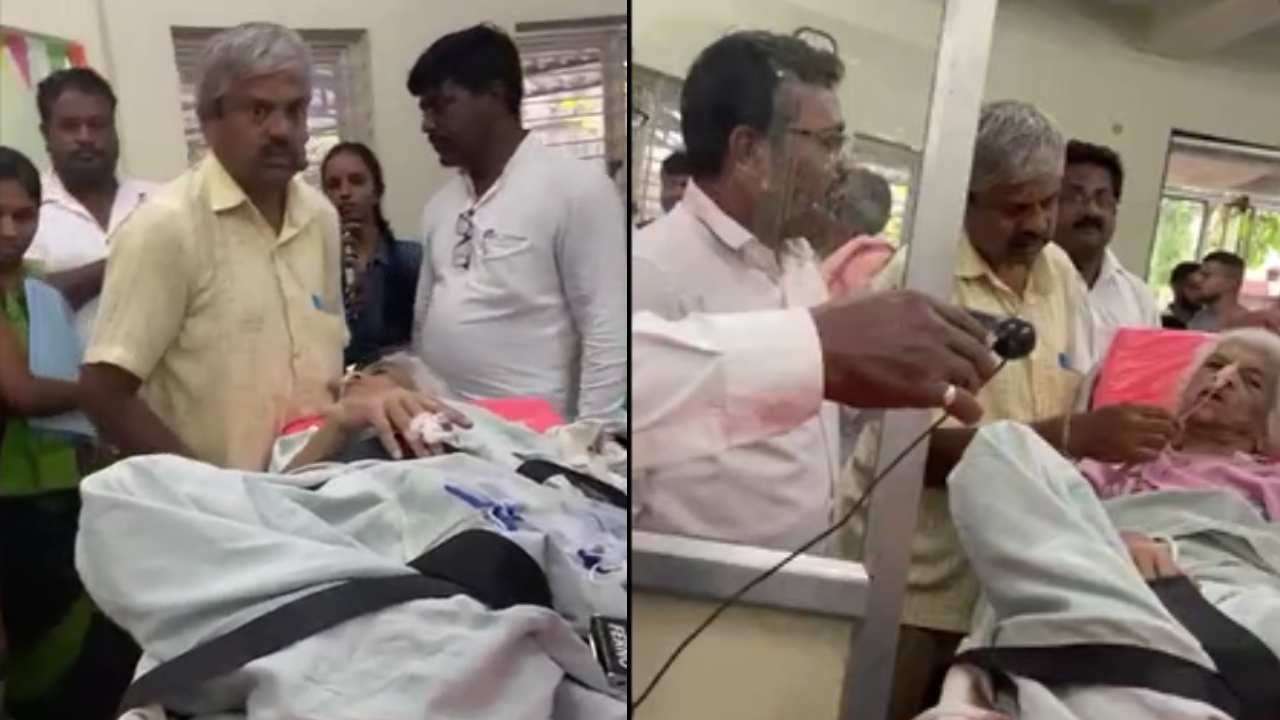 ಸಾವು-ಬದುಕಿನ ನಡುವೆ ಹೋರಾಡುತ್ತಿರುವ ವೃದ್ಧೆಯನ್ನು ಕಚೇರಿಗೆ ಕರೆಸಿಕೊಂಡ ಸಿಬ್ಬಂದಿ: ಬೆಳಗಾವಿ ಸಬ್ ರಿಜಿಸ್ಟ್ರಾರ್ ಸಿಬ್ಬಂದಿ ನಡೆಗೆ ತೀವ್ರ ಆಕ್ರೋಶ ಸಾವು-ಬದುಕಿನ ನಡುವೆ ಹೋರಾಡುತ್ತಿರುವ ವೃದ್ಧೆಯನ್ನು ಕಚೇರಿಗೆ ಕರೆಸಿಕೊಂಡ ಸಿಬ್ಬಂದಿ: ಬೆಳಗಾವಿ ಸಬ್ ರಿಜಿಸ್ಟ್ರಾರ್ ಸಿಬ್ಬಂದಿ ನಡೆಗೆ ತೀವ್ರ ಆಕ್ರೋಶ