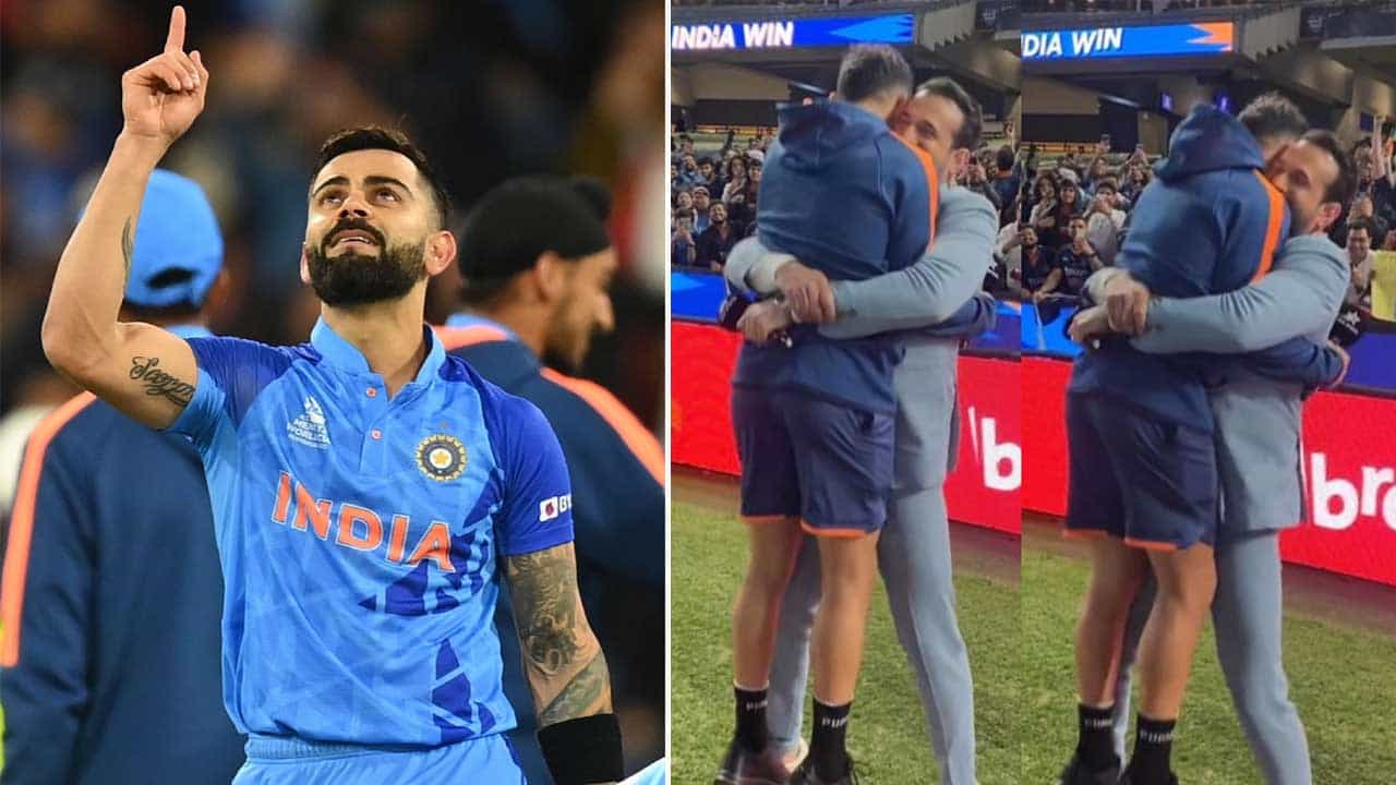Virat Kohli: ಕೊಹ್ಲಿಗಾಗಿ ಬೌಂಡರಿ ಲೈನ್ ಬಳಿ ಕಾದು ಕುಳಿತ ಇರ್ಫಾನ್ ಪಠಾಣ್: ವಿರಾಟ್ ಬಂದಾಗ ಏನು ಮಾಡಿದ್ರು ನೋಡಿ Virat Kohli: ಕೊಹ್ಲಿಗಾಗಿ ಬೌಂಡರಿ ಲೈನ್ ಬಳಿ ಕಾದು ಕುಳಿತ ಇರ್ಫಾನ್ ಪಠಾಣ್: ವಿರಾಟ್ ಬಂದಾಗ ಏನು ಮಾಡಿದ್ರು ನೋಡಿ