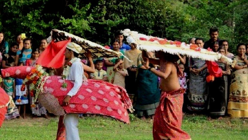 kodagu people celebrate Kudure habba in Kunda Hills in Ponnampet