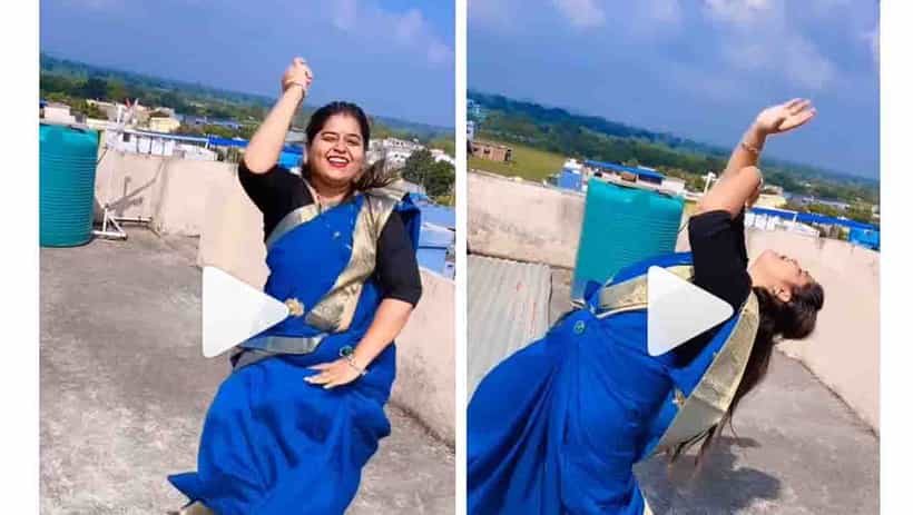 ಮಾಳಿಗೆ ಮೇಲೆ ಯುವತಿಯ ‘ರಂಗೀಲೊ ಮಾರೋ ಢೋಲನಾ’ದ ರಂಗು