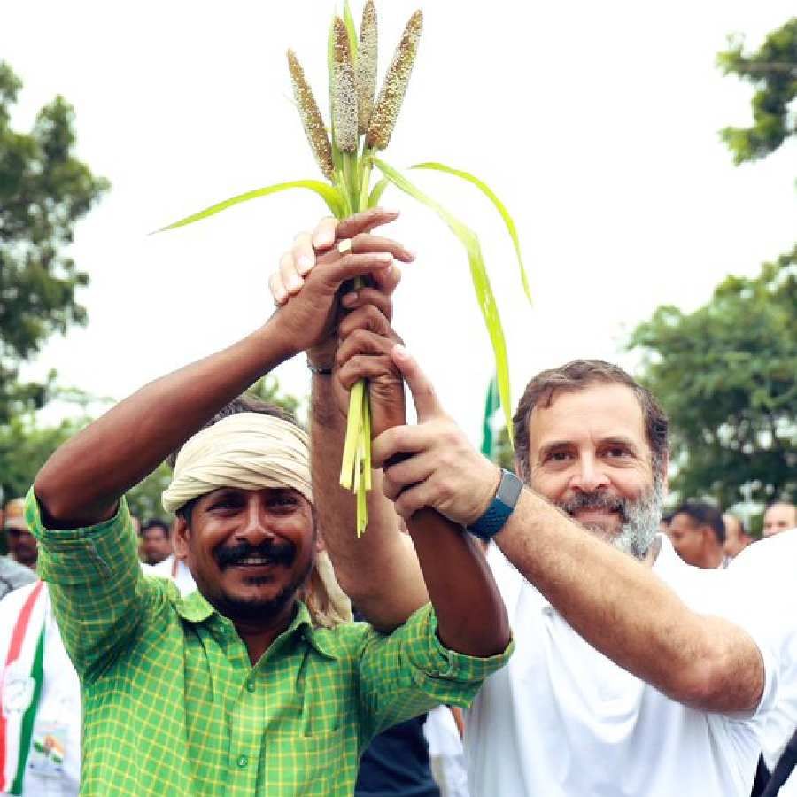 ದೇಶಕ್ಕೆ ಅನ್ನ ನೀಡುವ ಅನ್ನದಾತರಿಂದ ಬಿಜೆಪಿ ಹಣ ಸಂಗ್ರಹಿಸುತ್ತಿದ್ದರೆ, ಭಾರತ್ ಜೋಡೋ ಯಾತ್ರೆ ರೈತರ ಪರ ಧ್ವನಿ ಎತ್ತುತ್ತಿದೆ. ರೈತರ ಜೊತೆ ಇದ್ದೆವು, ಇದ್ದೇವೆ ಮತ್ತು ಇರುತ್ತೇವೆ ಎಂದು ರಾಹುಲ್ ಗಾಂಧಿ ಟ್ವೀಟರ್​ನಲ್ಲಿ ಬರೆದುಕೊಂಡಿದ್ದಾರೆ.