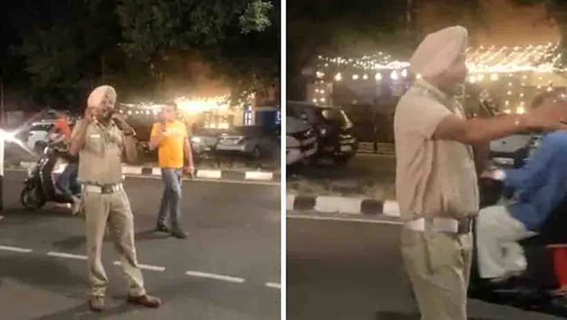 ನೋ ಪಾರ್ಕಿಂಗ್; ದಲೇರ್ ಮೆಹಂದಿಯನ್ನು ಆವಾಹಿಸಿಕೊಳ್ಳುವ ಈ ಸಂಚಾರಿ ಪೊಲೀಸ್ ವಿಡಿಯೋ