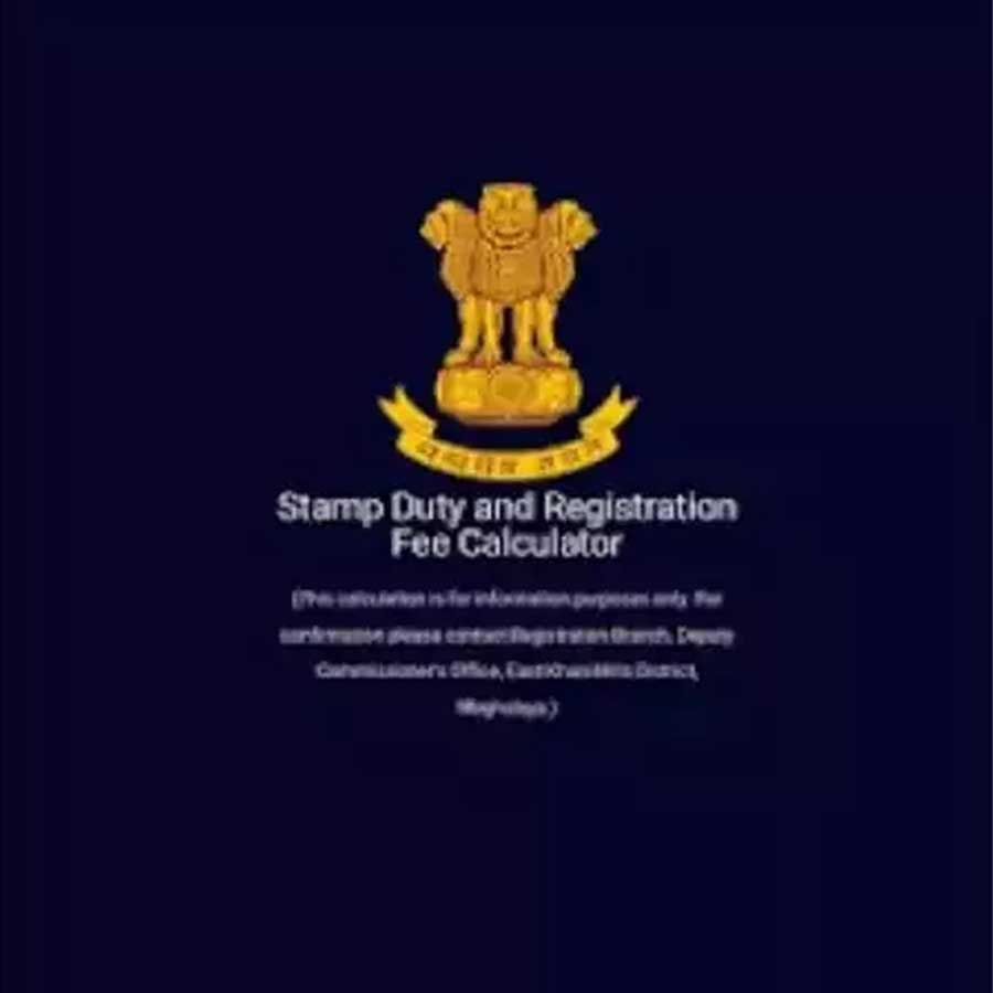 Registration and Stamp duty: ಈ ಅಪ್ಲಿಕೇಶನ್ ಅನ್ನು ಮೇಘಾಲಯದ ನಾಗರಿಕರಿಗೆ ಸಹಾಯ ಆಗಲು ನೀಡಲಾಗಿದೆ. ಇದರ ಮೂಲಕ ಜಿಲ್ಲೆಯ ಉಪ-ರಿಜಿಸ್ಟ್ರಾರ್ ವ್ಯಾಪ್ತಿಯೊಳಗೆ ಭೂಮಿ ನೋಂದಣಿಗೆ ಅಗತ್ಯವಿರುವ ಅಂದಾಜು ಸ್ಟ್ಯಾಂಪ್ ಡ್ಯೂಟಿ ಮೊತ್ತ ಮತ್ತು ನೋಂದಣಿ ಶುಲ್ಕವನ್ನು ತಿಳಿಯಲು ಸಹಾಯ ಮಾಡುತ್ತದೆ.