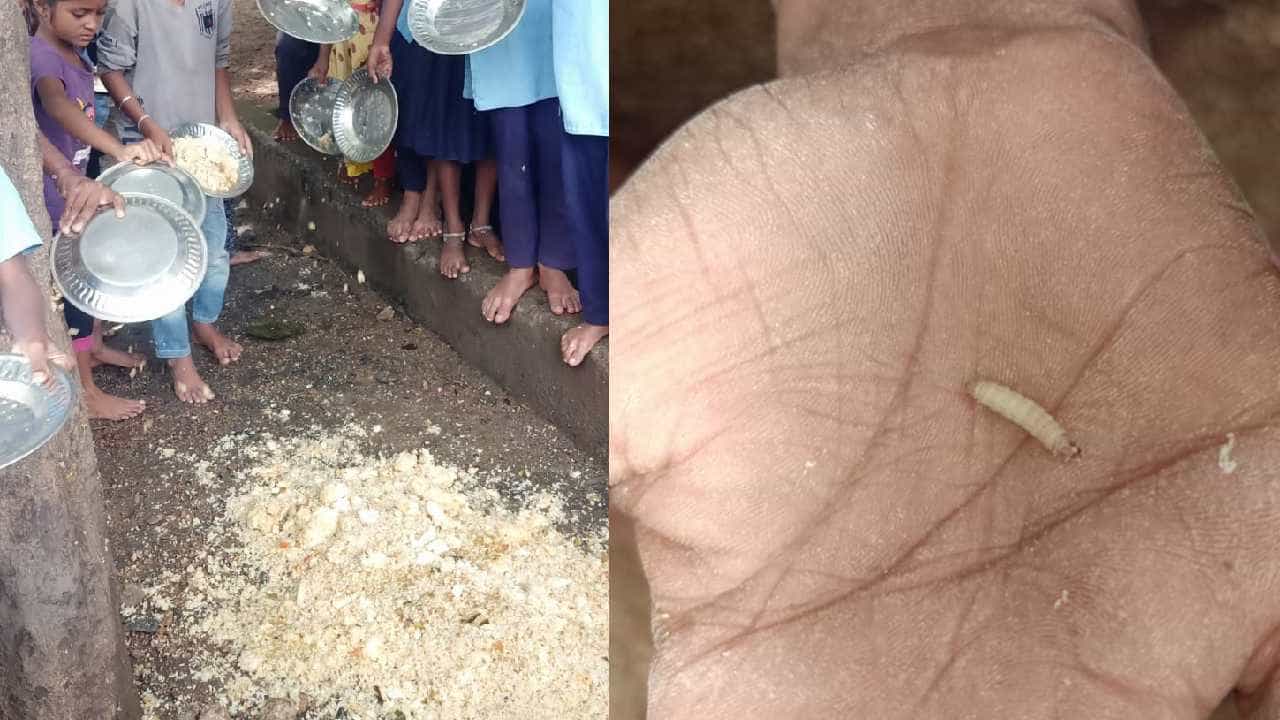 ಕಲಬುರಗಿ: ಸನ್ನತಿ ಗ್ರಾಮದ ಸರ್ಕಾರಿ ಶಾಲೆಯ ಬಿಸಿ ಊಟದಲ್ಲಿ ಹುಳಗಳು ಪತ್ತೆ; ವಿದ್ಯಾರ್ಥಿಗಳಿಂದ ಆಕ್ರೋಶ ಕಲಬುರಗಿ: ಸನ್ನತಿ ಗ್ರಾಮದ ಸರ್ಕಾರಿ ಶಾಲೆಯ ಬಿಸಿ ಊಟದಲ್ಲಿ ಹುಳಗಳು ಪತ್ತೆ; ವಿದ್ಯಾರ್ಥಿಗಳಿಂದ ಆಕ್ರೋಶ