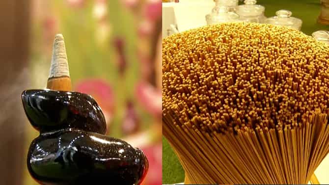 ಬೆಂಗಳೂರಿನ ಅರಮನೆ ಮೈದಾನದಲ್ಲಿ ವಿಧವಿಧವಾದ ಅಗರಬತ್ತಿಗಳ ಪ್ರದರ್ಶನ