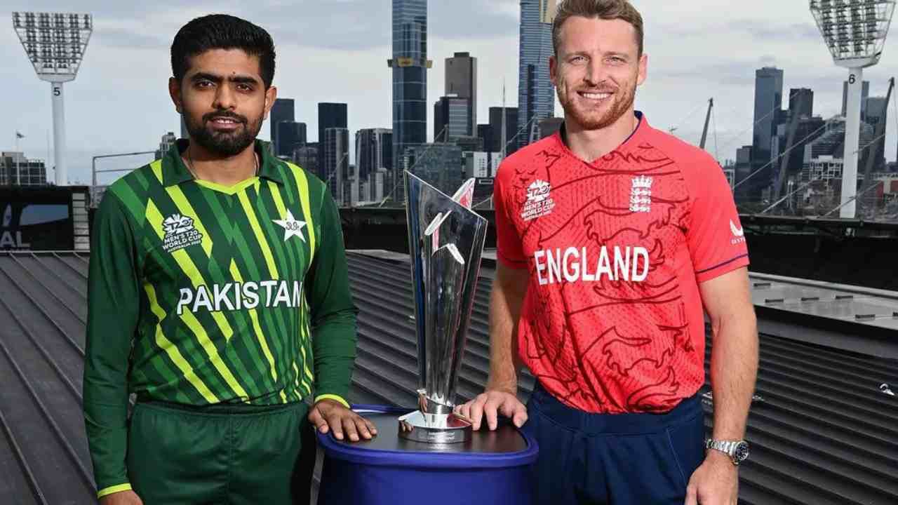 ಟಿ20 ವಿಶ್ವಕಪ್‌ನ ಅಂತಿಮ ಪಂದ್ಯ ನವೆಂಬರ್ 13 ರಂದು ಪಾಕಿಸ್ತಾನ ಮತ್ತು ಇಂಗ್ಲೆಂಡ್ ನಡುವೆ ನಡೆಯಲಿದೆ. ಎರಡೂ ತಂಡಗಳು ಮಧ್ಯಾಹ್ನ 1.30ಕ್ಕೆ ಮೆಲ್ಬೋರ್ನ್ ಮೈದಾನಕ್ಕೆ ಬಂದಿಳಿಯಲಿವೆ.