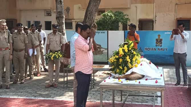 ದಾವಣಗೆರೆ: ಎಂಟು ವರ್ಷ, 50 ಅಪರಾಧ ಪ್ರಕರಣ, ಓರ್ವನಿಗೆ ಜೀವಾವಧಿ ಶಿಕ್ಷೆ ಕೊಡಿಸಿದ್ದ ಪೊಲೀಸ್ ಶ್ವಾನ ಪೂಜಾ ಸಾವು