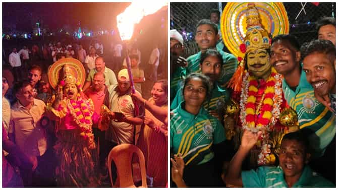 Kantara Movie: ‘ಕಾಂತಾರ’ ಗೆಟಪ್​ನಲ್ಲಿ ಬಂದ ತಹಶೀಲ್ದಾರ್​ ಜೊತೆ ಫೋಟೋಗಾಗಿ ಮುಗಿಬಿದ್ದ ಜನ; ಗ್ಯಾಲರಿ ನೋಡಿ
