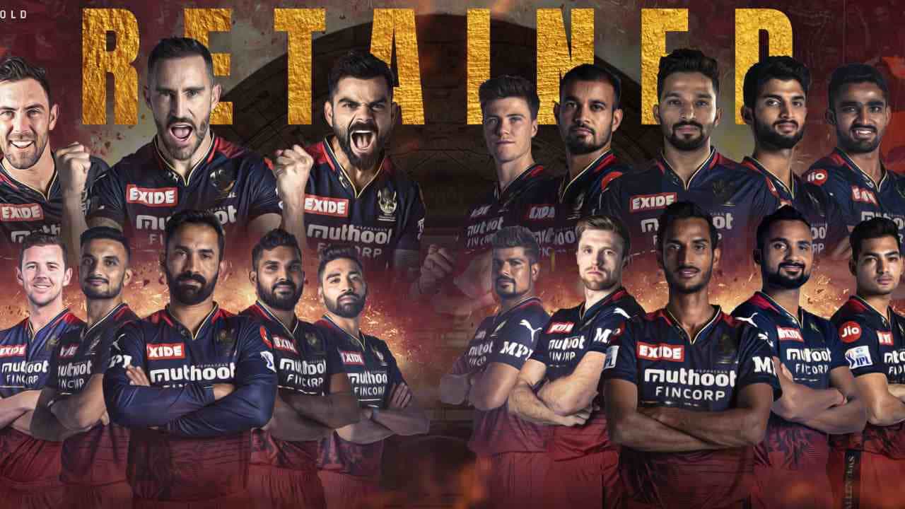 RCB Retained Players: 18 ಆಟಗಾರರನ್ನು ಉಳಿಸಿಕೊಂಡ ಆರ್​ಸಿಬಿ; ಯಾರ್ಯಾರಿಗೆ ತಂಡದಿಂದ ಕೋಕ್..?