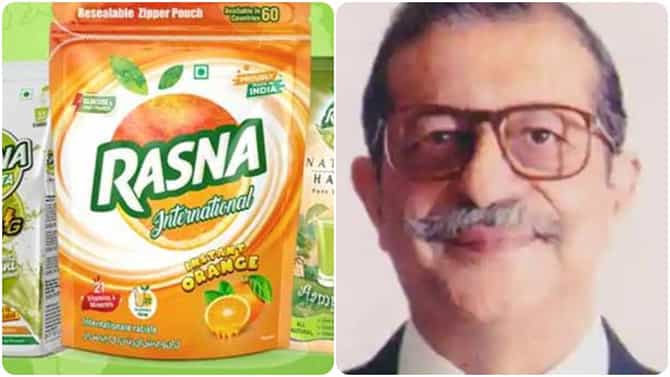 Rasna Founder: ರಸ್ನಾ ಸಂಸ್ಥಾಪಕ ಅರೀಜ್ ಫಿರೋಜ್​ಶಾ ಖಂಬಾಟ್ ನಿಧನ