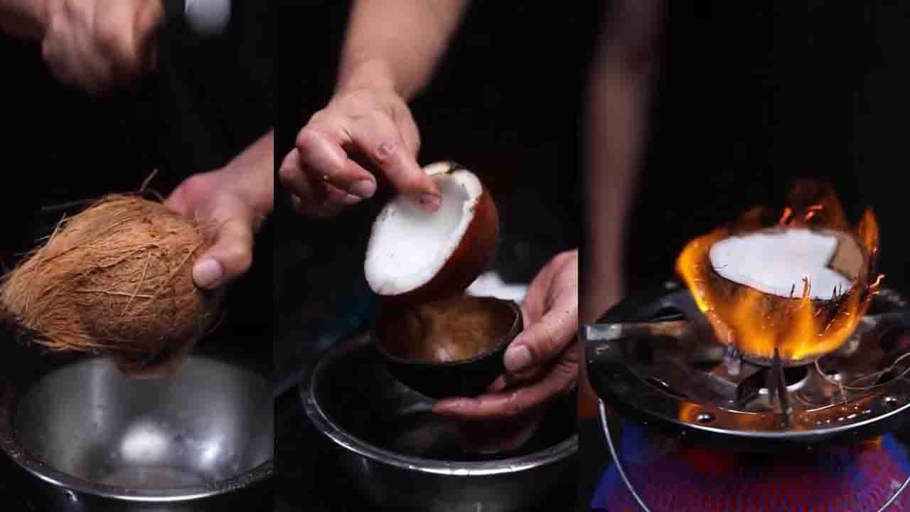 ಒಂದೇ ನಿಮಿಷದಲ್ಲಿ ಚಿಪ್ಪಿನಿಂದ ತೆಂಗಿನಕಾಯಿ ಬಿಡಿಸಿದ ಚೆಫ್ ವಿಕಾಸ್ ಖನ್ನಾ ಒಂದೇ ನಿಮಿಷದಲ್ಲಿ ಚಿಪ್ಪಿನಿಂದ ತೆಂಗಿನಕಾಯಿ ಬಿಡಿಸಿದ ಚೆಫ್ ವಿಕಾಸ್ ಖನ್ನಾ