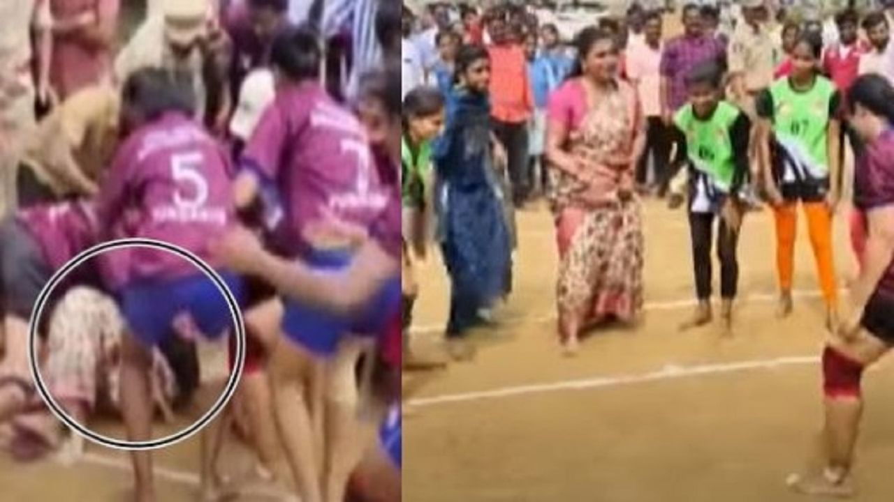 Kabaddi: ವಿದ್ಯಾರ್ಥಿನಿಯರು ಕೆಡವಿದರೂ ಮತ್ತೆ ಎದ್ದು ಕಬಡ್ಡಿ ಆಡಿದ ಸಚಿವೆಯ ಕ್ರೀಡಾ ಸ್ಫೂರ್ತಿಗೆ ಜನ ಫಿದಾ