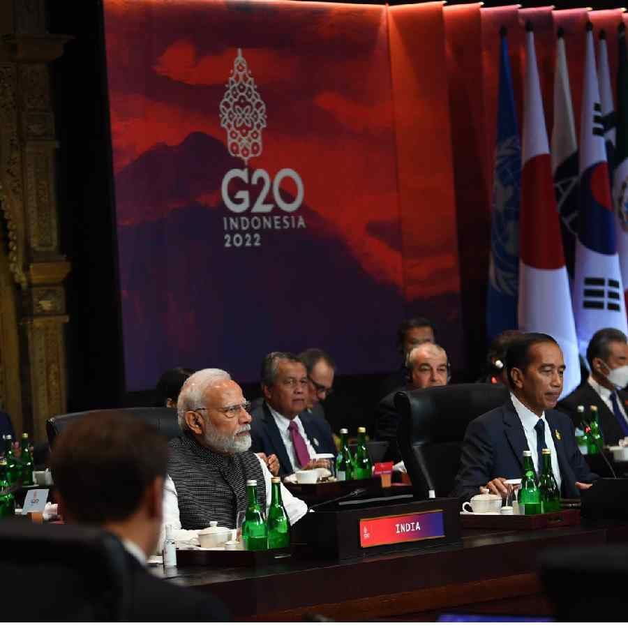 I am confident that we will all be committed to conveying a strong message of peace to the world when the G20 meets next year at the holy land of Buddha and Gandhi, Modi said.