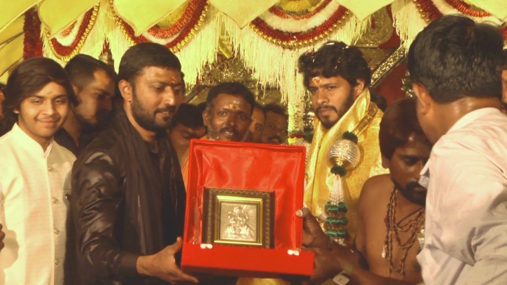 Gurmitkal JDS candidate Sharanagouda Kandkur perform Ayyappa Swamy Maha Padi Pooja