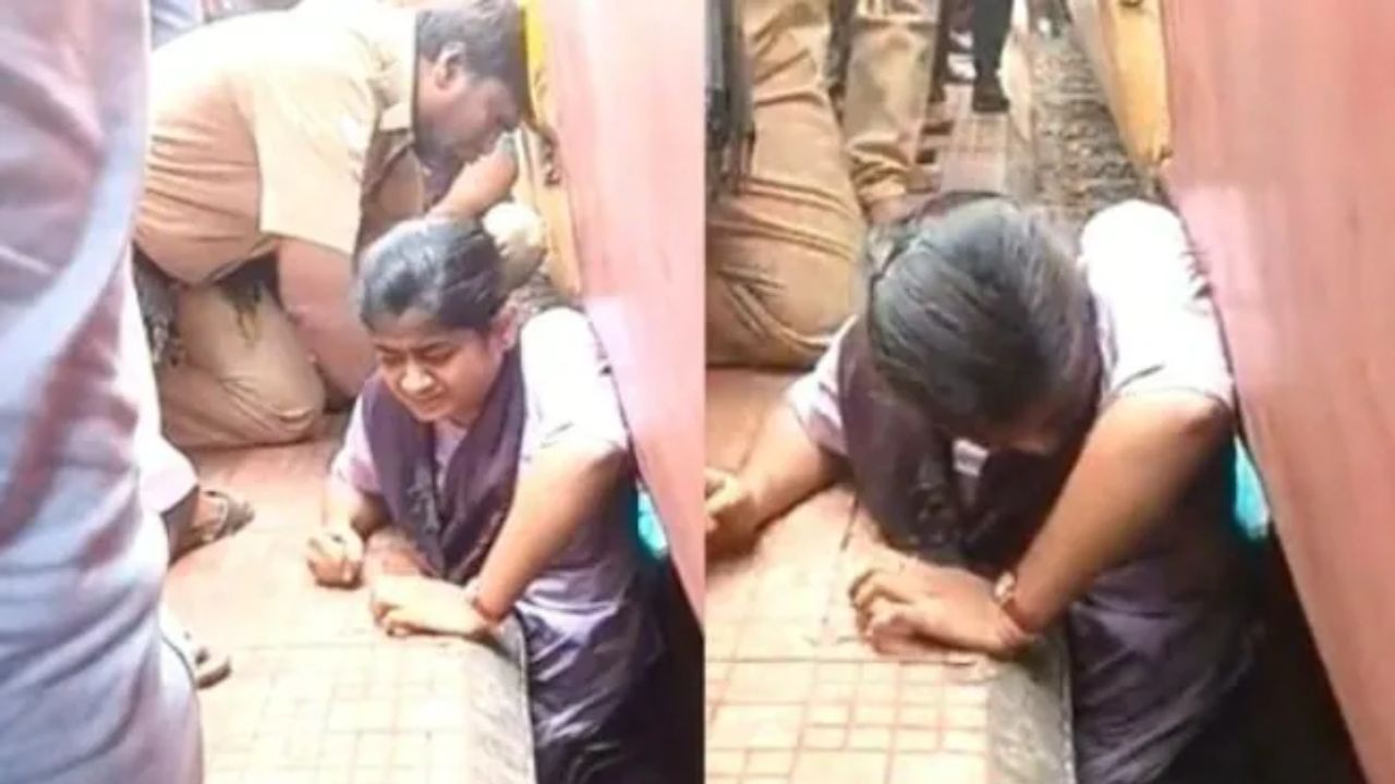Andhra Pradesh: ಪ್ಲಾಟ್ಫಾರ್ಮ್ - ರೈಲಿನ ಮಧ್ಯೆ ಸಿಲುಕಿದ ವಿದ್ಯಾರ್ಥಿನಿಯ ರಕ್ಷಣೆ ಮಾಡಿದ ವಿಡಿಯೊ ವೈರಲ್ Andhra Pradesh: ಪ್ಲಾಟ್ಫಾರ್ಮ್ - ರೈಲಿನ ಮಧ್ಯೆ ಸಿಲುಕಿದ ವಿದ್ಯಾರ್ಥಿನಿಯ ರಕ್ಷಣೆ ಮಾಡಿದ ವಿಡಿಯೊ ವೈರಲ್