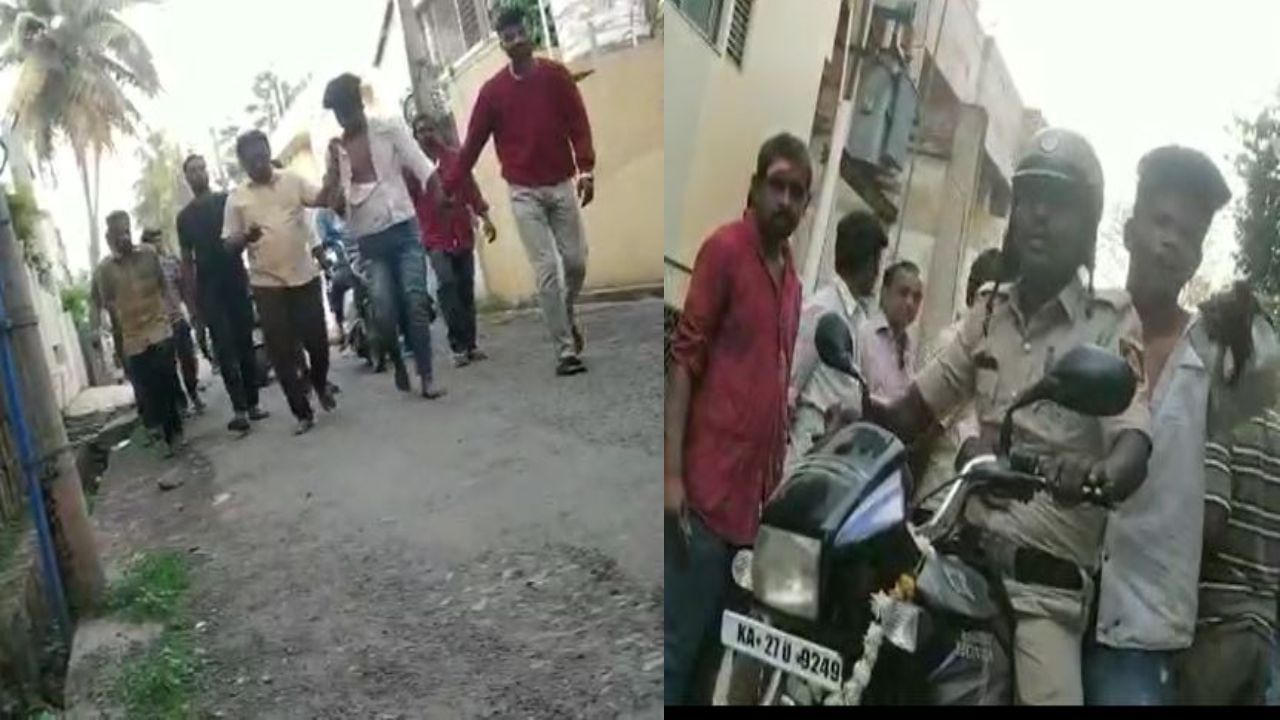 Hubli Video:  ಫುಲ್​ ಟೈಟ್​ ಆಗಿ ಪೊಲೀಸ್​ ಸ್ಟೇಶನ್ನೇ ನಂದು ಎಂದ ಯುವಕ