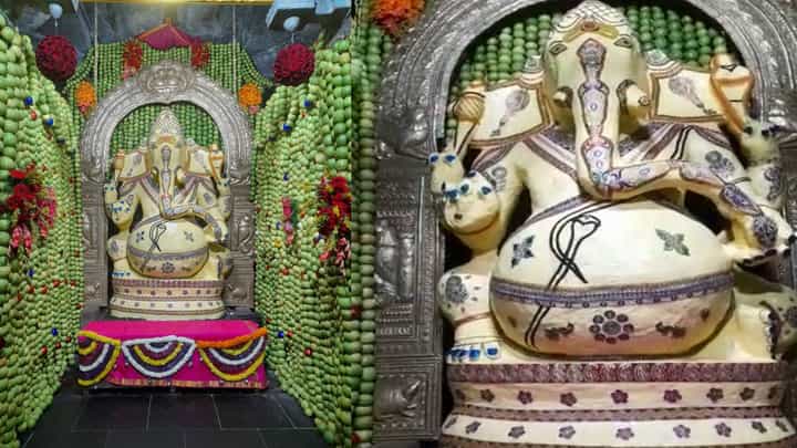 Kurudumale Ganesha Temple: ಲೋಕ ಕಲ್ಯಾಣಕ್ಕಾಗಿ ಕುರುಡುಮಲೆ ವಿನಾಯಕನಿಗೆ ಬೆಣ್ಣೆ ಅಲಂಕಾರ Kurudumale Ganesha Temple: ಲೋಕ ಕಲ್ಯಾಣಕ್ಕಾಗಿ ಕುರುಡುಮಲೆ ವಿನಾಯಕನಿಗೆ ಬೆಣ್ಣೆ ಅಲಂಕಾರ