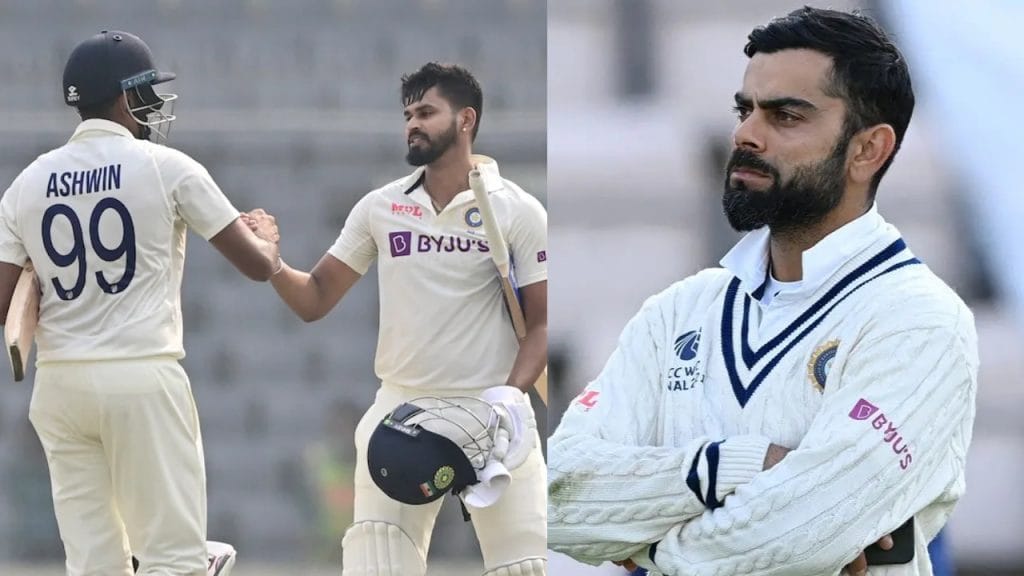 ICC Test rankings R Ashwin and Shreyas Iyer moves up virat kohli cheteshwar pujara drops