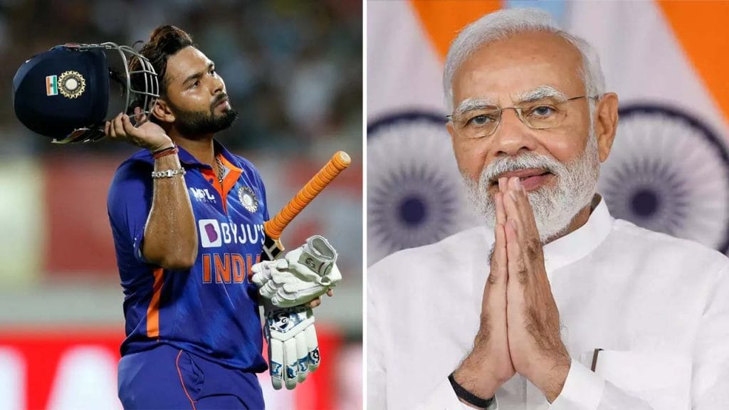 Rishabh Pant and PM Modi