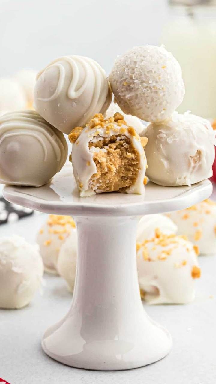 White Chocolate Peanut Butter Truffles