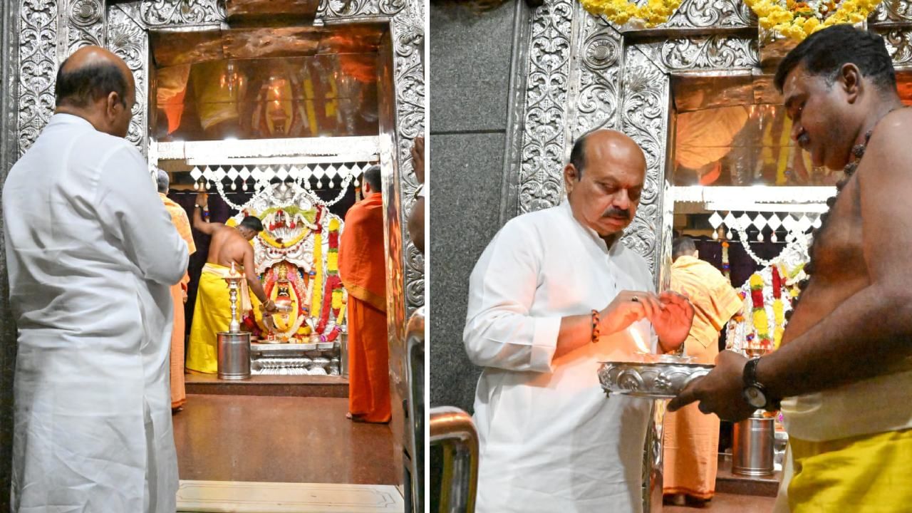 Cm Bommai Offers Prayers At Savadatti Yellamma Temple Basavaraj Bommai ಮೀಸಲಾತಿ ಸಂಪುಟ 