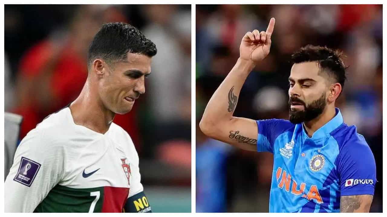‘ನನಗೆ ನೀವು ಸಾರ್ವಕಾಲಿಕ ಶ್ರೇಷ್ಠ ಆಟಗಾರ’; ಕಣ್ಣೀರಿಟ್ಟ ರೊನಾಲ್ಡೊಗೆ ಭಾವನಾತ್ಮಕ ಸಂದೇಶ ಬರೆದ ಕೊಹ್ಲಿ ‘ನನಗೆ ನೀವು ಸಾರ್ವಕಾಲಿಕ ಶ್ರೇಷ್ಠ ಆಟಗಾರ’; ಕಣ್ಣೀರಿಟ್ಟ ರೊನಾಲ್ಡೊಗೆ ಭಾವನಾತ್ಮಕ ಸಂದೇಶ ಬರೆದ ಕೊಹ್ಲಿ
