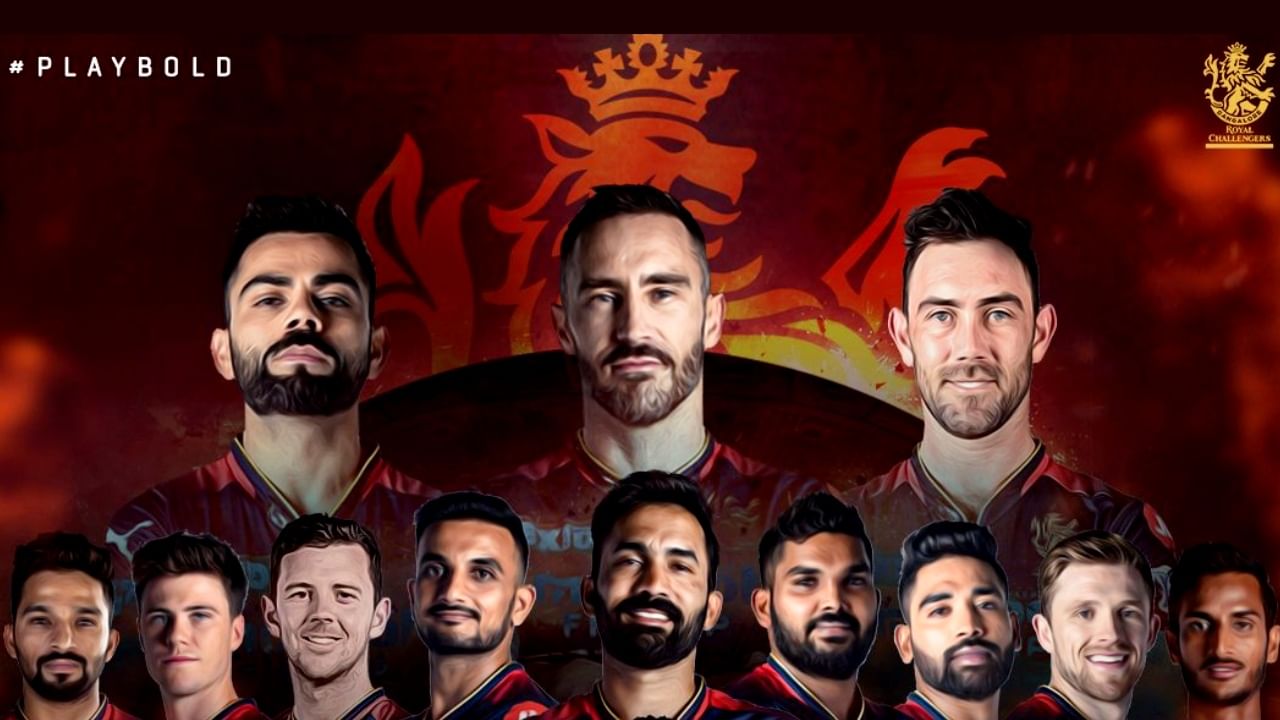 RCB ಹೊಸ ತಂಡ ಹೀಗಿದೆ: ಫಾಫ್ ಡುಪ್ಲೆಸಿಸ್ (ನಾಯಕ), ವಿರಾಟ್ ಕೊಹ್ಲಿ, ರಜತ್ ಪಾಟಿದಾರ್, ವಿಲ್ ಜಾಕ್ಸ್​, ದಿನೇಶ್ ಕಾರ್ತಿಕ್, ಅನೂಜ್ ರಾವತ್, ಫಿನ್ ಅಲೆನ್, ಜೋಶ್ ಹ್ಯಾಝಲ್​ವುಡ್​, ಮೊಹಮ್ಮದ್ ಸಿರಾಜ್, ಕರ್ಣ್​ ಶರ್ಮಾ, ಸಿದ್ಧಾರ್ಥ್​ ಕೌಲ್, ರೀಸ್ ಟೋಪ್ಲಿ, ಹಿಮಾಂಶು ಶರ್ಮಾ, ರಜನ್ ಕುಮಾರ್, ಅವಿನಾಶ್ ಸಿಂಗ್, ಗ್ಲೆನ್ ಮ್ಯಾಕ್ಸ್​ವೆಲ್, ವನಿಂದು ಹಸರಂಗ, ಮಹಿಪಾಲ್ ಲೋಮ್ರರ್, ಶಹಬಾಝ್ ಅಹ್ಮದ್, ಹರ್ಷಲ್ ಪಟೇಲ್, ಆಕಾಶ್ ದೀಪ್, ಡೇವಿಡ್ ವಿಲ್ಲಿ, ಸುಯಶ್ ಪ್ರಭುದೇಸಾಯಿ, ಮನೋಜ್ ಭಾಂಡಗೆ, ಸೋನು ಯಾದವ್.