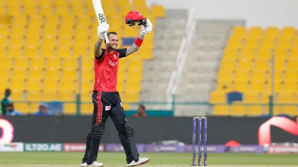 Alex Hales Century Blows Away Abu Dhabi Knight Riders Against Desert Vipers In ILT20 cricket news in kannada