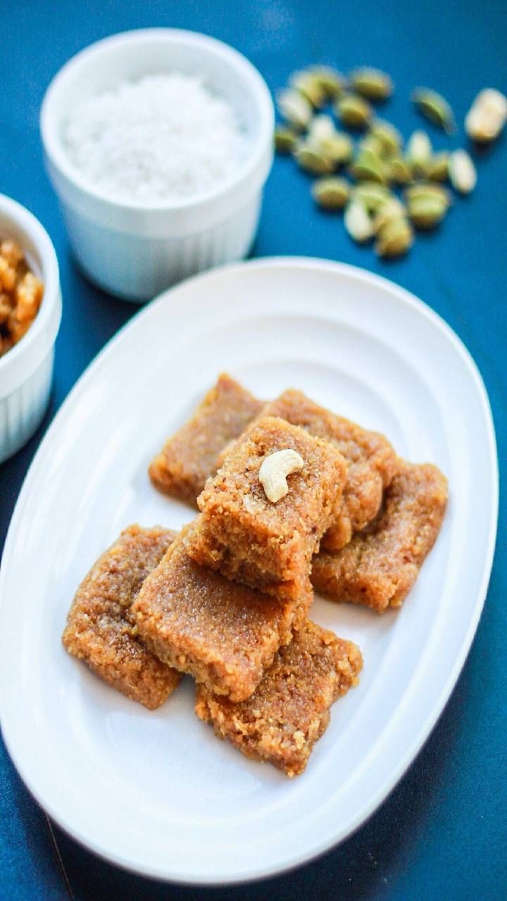 Coconut Jaggery Burfi