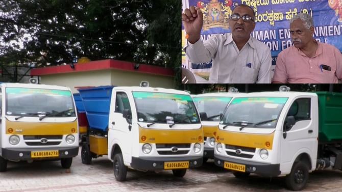 ತುಮಕೂರು ಪಾಲಿಕೆಯಲ್ಲಿ ಗೋಲ್ಮಾಲ್: ಹಳೇ ವಾಹನಕ್ಕೆ ಹೊಸ ಬಣ್ಣ ಬಳಿದು ರಸ್ತೆಗಿಳಿಸಿದ್ದಾರಾ 93 ಕಸದ ವಾಹನಗಳನ್ನು? ತುಮಕೂರು ಪಾಲಿಕೆಯಲ್ಲಿ ಗೋಲ್ಮಾಲ್: ಹಳೇ ವಾಹನಕ್ಕೆ ಹೊಸ ಬಣ್ಣ ಬಳಿದು ರಸ್ತೆಗಿಳಿಸಿದ್ದಾರಾ 93 ಕಸದ ವಾಹನಗಳನ್ನು?