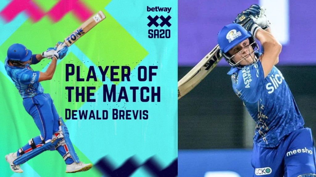 Dewald brevis blistering fifty in sa20 league mi capetown won tne match vs paarl royals