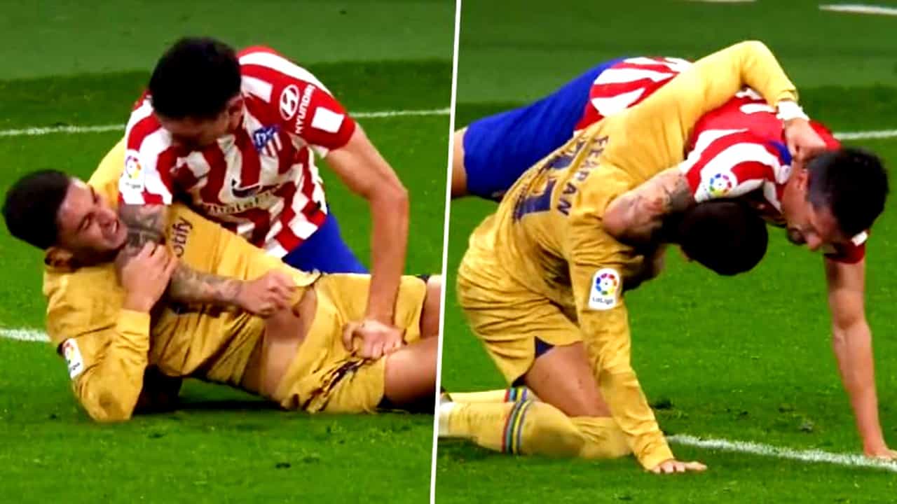 La Liga Clash: ಫುಟ್ಬಾಲ್ ಆಟಗಾರರ ನಡುವೆ ಮೈದಾನದಲ್ಲೇ ಜಂಗೀಕುಸ್ತಿ La Liga Clash: ಫುಟ್ಬಾಲ್ ಆಟಗಾರರ ನಡುವೆ ಮೈದಾನದಲ್ಲೇ ಜಂಗೀಕುಸ್ತಿ