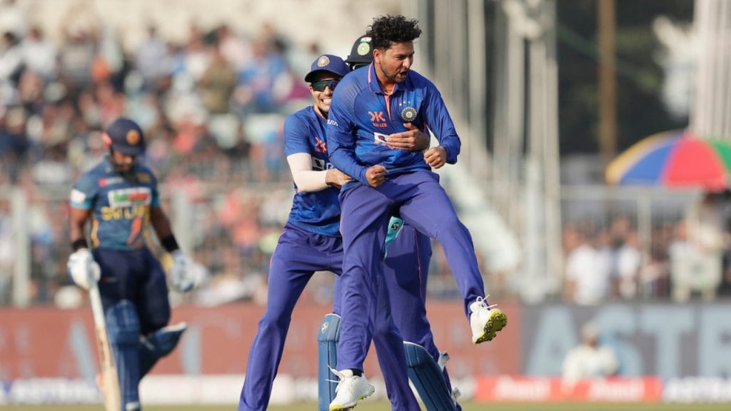 IND vs SL 2nd odi Kuldeep Yadav completed his 200 international wickets