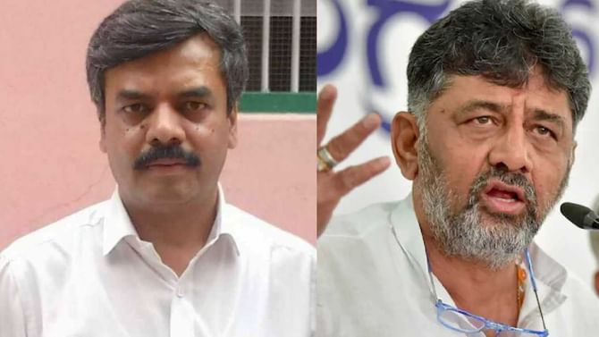 ತನ್ನ ವಿರುದ್ಧ ಸ್ಪರ್ಧಿಸಿ ಪರಾಜಿತರಾಗಿದ್ದ ಜೆಡಿಎಸ್ ಅಭ್ಯರ್ಥಿ ವಿಶ್ವನಾಥ್ರನ್ನು ಪಕ್ಷಕ್ಕೆ ಬರಮಾಡಿಕೊಂಡ ಡಿಕೆಶಿ ತನ್ನ ವಿರುದ್ಧ ಸ್ಪರ್ಧಿಸಿ ಪರಾಜಿತರಾಗಿದ್ದ ಜೆಡಿಎಸ್ ಅಭ್ಯರ್ಥಿ ವಿಶ್ವನಾಥ್ರನ್ನು ಪಕ್ಷಕ್ಕೆ ಬರಮಾಡಿಕೊಂಡ ಡಿಕೆಶಿ