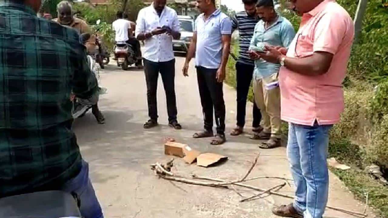 ಮುಂಡಗೋಡ: ರಸ್ತೆಯ ಮೇಲೆ ನವಜಾತ ಶಿಶುವಿನ ಕಳೆಬರಹ ಪತ್ತೆ
