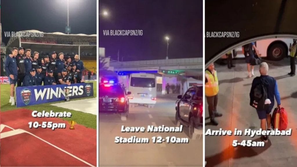 IND vs NZ New Zealand Cricket Team reached India overnight from Pakistan