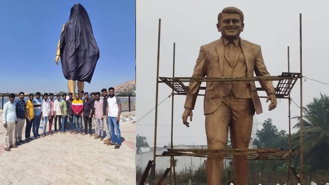 Puneeth Rajkumar Statue: ಬಳ್ಳಾರಿಯಲ್ಲಿ ಲೋಕಾರ್ಪಣೆಗೆ ಸಿದ್ಧವಾದ 23 ಅಡಿ ಎತ್ತರದ ಪುನೀತ್ ರಾಜ್​ಕುಮಾರ್ ಪ್ರತಿಮೆ