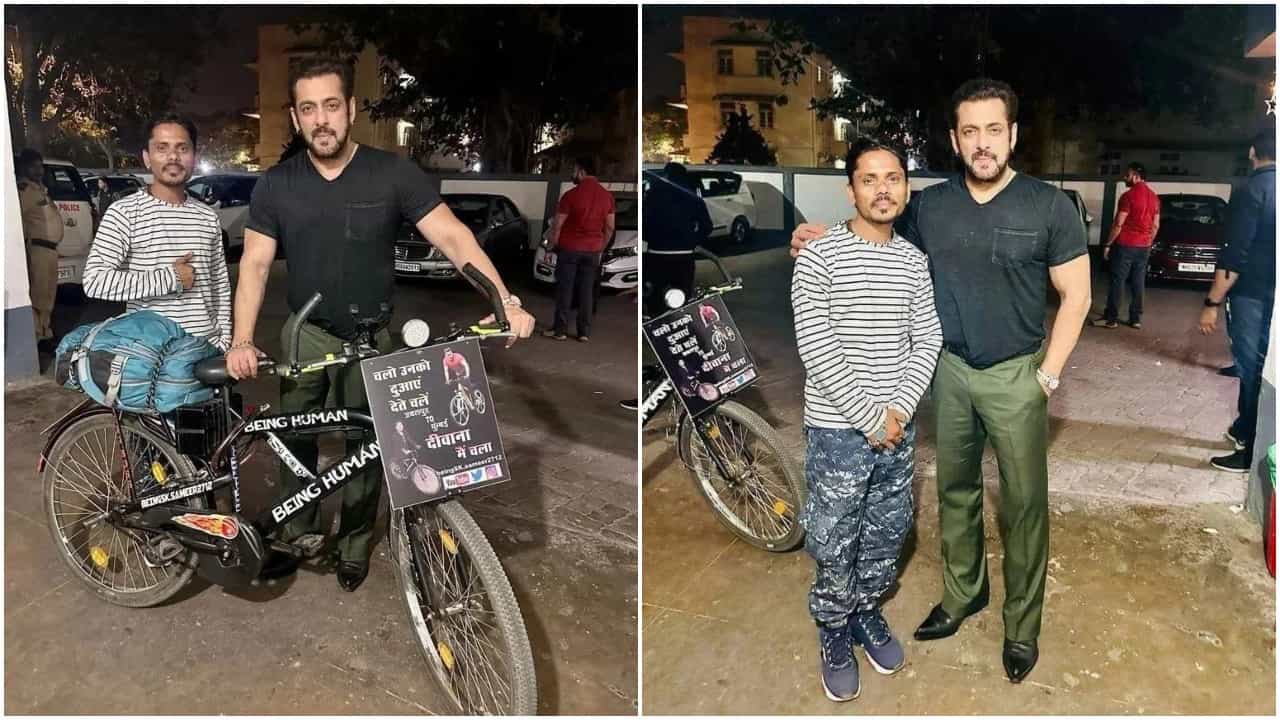 Salman Khan: ಸಲ್ಮಾನ್ ಖಾನ್ ಭೇಟಿಗಾಗಿ 1,100 ಕಿ.ಮೀ. ಸೈಕಲ್ ಸವಾರಿ ಮಾಡಿದ ಅಭಿಮಾನಿ; ಕಡೆಗೂ ಸಿಕ್ತು ದರ್ಶನ Salman Khan: ಸಲ್ಮಾನ್ ಖಾನ್ ಭೇಟಿಗಾಗಿ 1,100 ಕಿ.ಮೀ. ಸೈಕಲ್ ಸವಾರಿ ಮಾಡಿದ ಅಭಿಮಾನಿ; ಕಡೆಗೂ ಸಿಕ್ತು ದರ್ಶನ