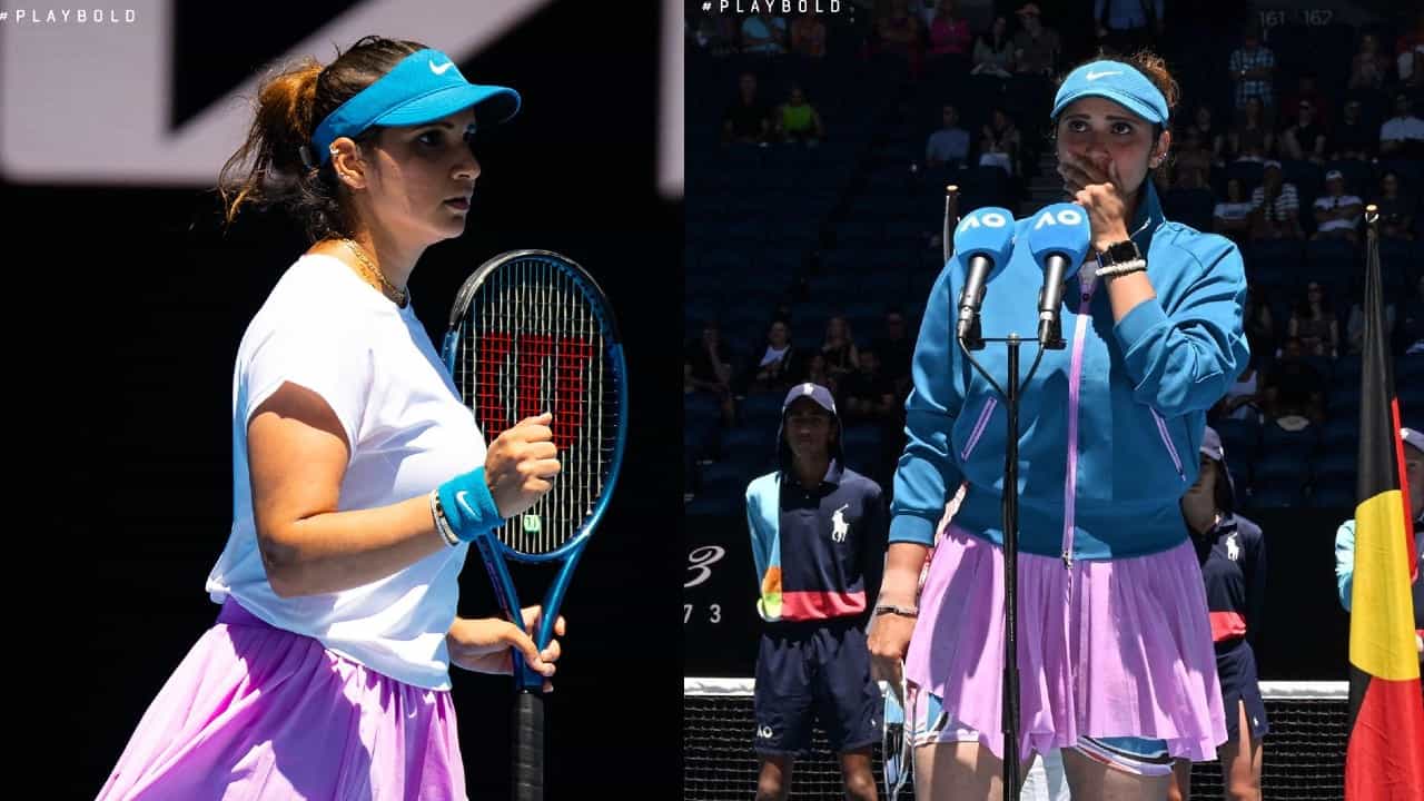 Sania Mirza: ಕಣ್ಣೀರಿನೊಂದಿಗೆ ಗ್ರ್ಯಾಂಡ್ ಸ್ಲಾಮ್​ಗೆ ವಿದಾಯ ಹೇಳಿದ ಸಾನಿಯಾ ಮಿರ್ಜಾ