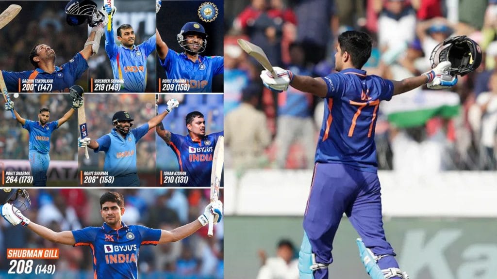 ind vs nz Shubman gill double century 208 runs breaks 5 big records vs new zealand
